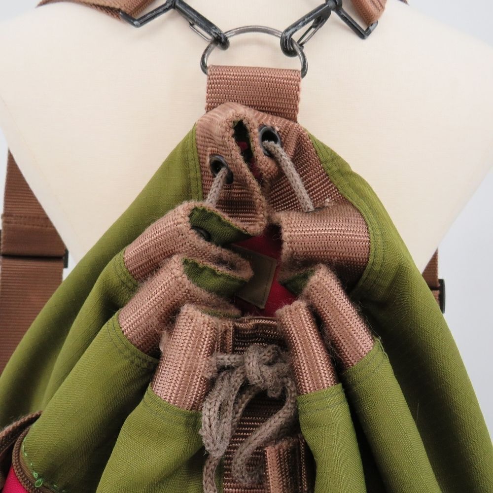 Parcel Unisex Mens Womens Large Hunter Green Convertible Duffel Backpack - Picture 14 of 16